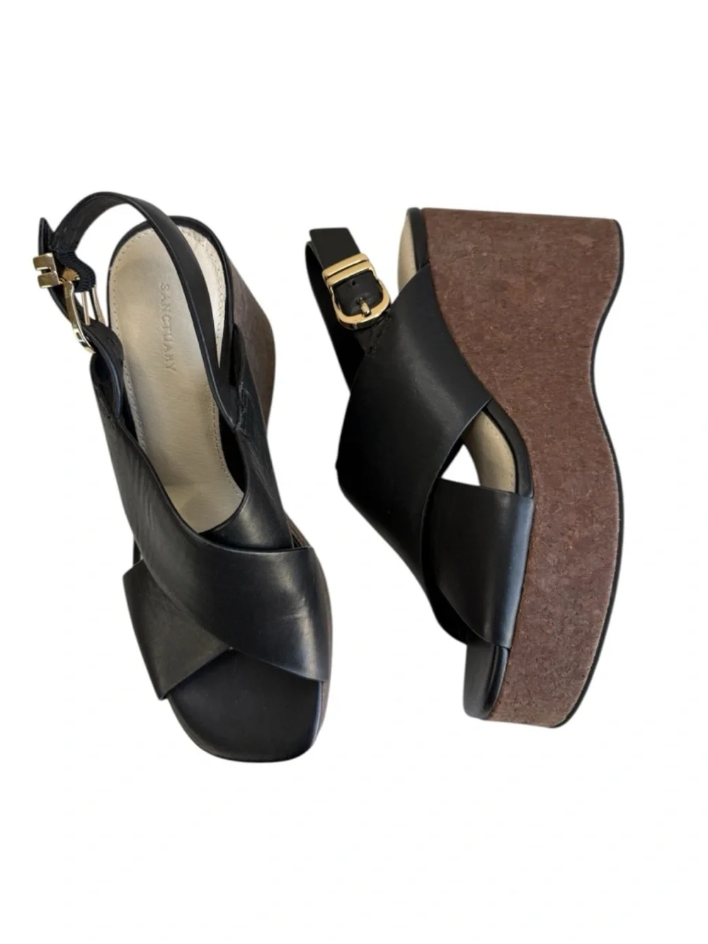 Sanctuary Nouveau Platform Wedge Sandal sz 6